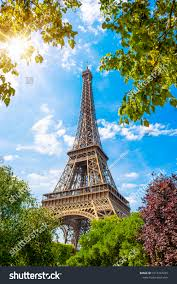 Eiffel Tower in summer
